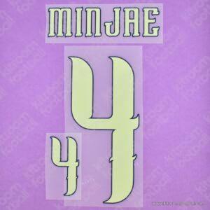 2026 South Korea FIFA World Cup Away Name Set #4 MINGJAE (Repro)