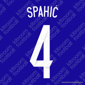2014 Bosnia and Herzegovina FIFA World Cup Home Name Set #4 SPAHIC (Repro)