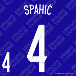 2014 Bosnia and Herzegovina FIFA World Cup Home Name Set #4 SPAHIC (Repro)