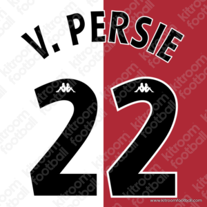 2002-03 Feyenoord Eredivisie Home Name Set #22 Van PERSIE (Repro) - Image 1