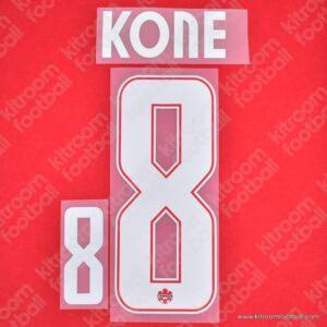 2026 Canada FIFA World Cup Home & Away Name Set #8 KONE (HQ Repro)
