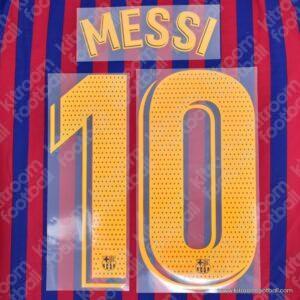 2018-21 Barcelona La Liga Home Name Set #10 MESSI (HQ  Repro)