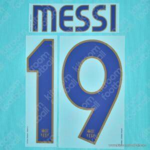 Official Reissue 2007-08 Barcelona Third Name Set #19 MESSI (Sipesa) - Image 1