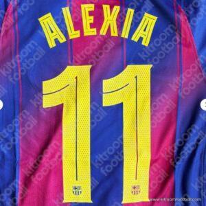 2025-26 Barcelona Home Name Set #11 ALEXIA (Repro) - Image 1