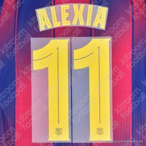 2025-26 Barcelona Home Name Set #11 ALEXIA (Repro)