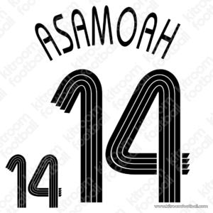 2006 Germany FIFA World Cup Home Name Set #14 ASAMOAH (Repro)