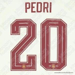 2026 Spain FIFA World Cup Away Name Set #20 PEDRI (HQ Repro)