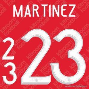 2021 Argentina Conmebol Copa America Goalkeeper Name Set #23 Dibu MARTINEZ (Repro)