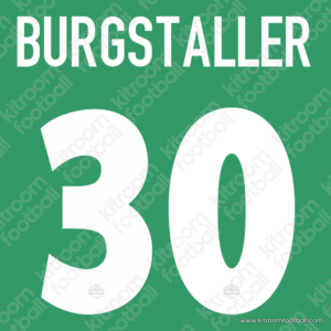 2012-14 Rapid Wien Home Name Set #30 BURGSTALLER (Repro)