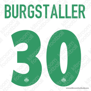 2012-14 Rapid Wien Away Name Set #30 BURGSTALLER - Image 1