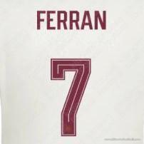 2026 Spain FIFA World Cup Away Name Set #7 FERRAN (HQ Repro)