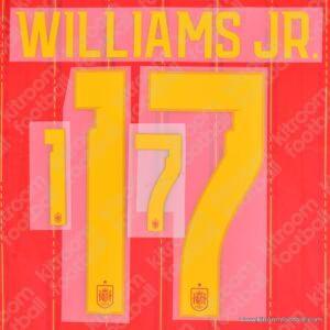 2026 Spain FIFA World Cup Home Name Set #9 WILLIAMS JR. (HQ  Repro)