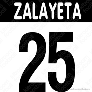 2002-03 Juventus Serie A Home Name Set #25 ZALAYETA (HQ Repro)