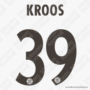 2013-14 Bayern Munich Away Name Set #39 KROOS (Repro)