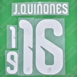 2026 México FIFA World Cup Home Name Set #16 Julián QUIÑONES (HQ  Repro)