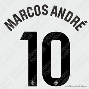 2025-26 Real Valladolid La Liga Home Name Set #10 MARCOS ANDRÉ (Repro) - Image 1