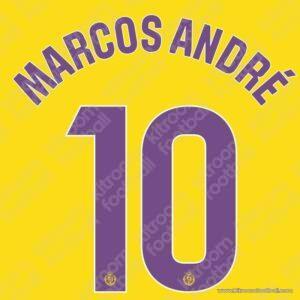 2025-26 Real Valladolid La Liga Third Name Set #10 MARCOS ANDRÉ (Repro)