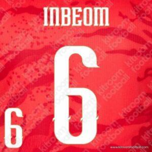 2026 South Korea FIFA World Cup Home Name Set #6 INBEOM (Repro)