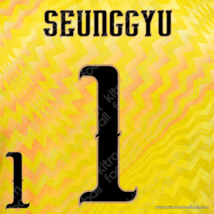 2026 South Korea FIFA World Cup Goalkeeper Name Set #1 SEUNGGYU (Repro)