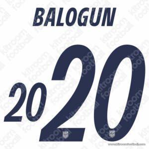 2026 USA FIFA World Cup Home Name Set #20 BALOGUN (Repro)