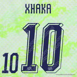2026 Switzerland FIFA World Cup Away Name Set #10 XHAKA (Repro) - Image 1