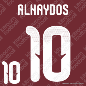 2026 Qatar FIFA World Cup Home Name Set #10 ALHAYDOS (HQ  Repro)