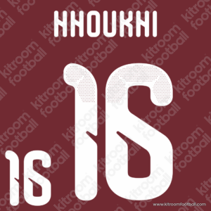 2026 Qatar FIFA World Cup Home Name Set #16 KHOUKNI (HQ Repro)