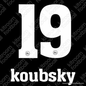 2009-10 FC St.Gallen 1879 Away Name Set #19 KOUBSKY (Repro) - Image 1