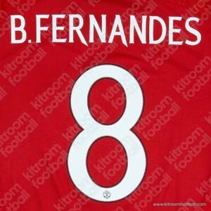 2023-24 Manchester United Cup Home Name Set #8 Bruno FERNANDES (HQ Repro)