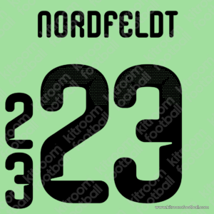 2026 Sweden FIFA World Cup Goalkeeper Name Set #23 NORDFELDT (Repro)