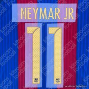 2015-17 Barcelona Home Name Set #11 NEYMAR JR (HQ Repro) V2