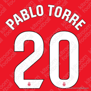 2025-26 Mallorca La Liga Home Name Set #20 PABLO TORRE (Repro)