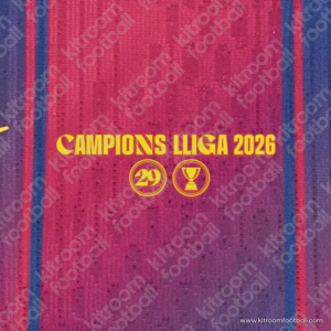 2025-26 Barcelona Home Match Details MDT Patch La Liga Winners (Repro) - Image 1