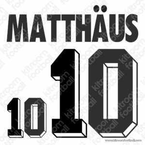 1994 Germany FIFA World Cup Home Name Set #10 MATTHAUS (Repro)
