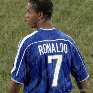 1999 Brazil FIFA World Cup U-20 Away Name Set #7 RONALDINHO (Repro) - Image 2