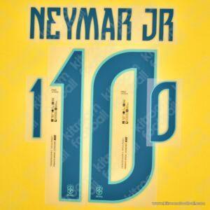 Original Player Issue 2026 Brazil FIFA World Cup Home Name Set #10 NEYMAR JR (DekoGraphics)