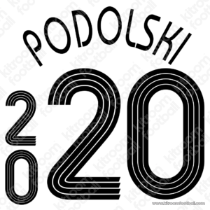 2006 Germany FIFA World Cup Home Name Set #20 PODOLSKI (Repro)