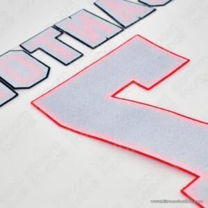 1996-97 Manchester United Away Name Set #7 Eric CANTONA (HQ Repro) - Image 2
