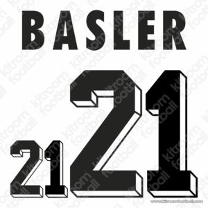 1994 Germany FIFA World Cup Home Name Set #21 BASLER (Repro) - Image 1