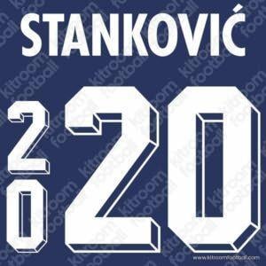 1998 Yugoslavia FIFA World Cup Home Name Set #20 STANKOVIC (Repro) - Image 1