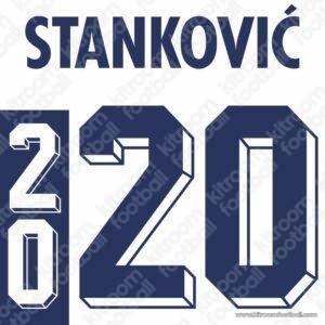 1998-00 Yugoslavia FIFA World Cup Home Name Set #20 STANKOVIC (Repro) (Copy)