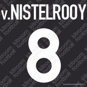 2000-01 PSV Eindhoven Away Name Set #8 van NISTELROOY (Repro) - Image 1