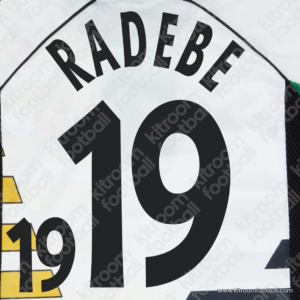 1998 South Africa FIFA World Cup Home Name Set #19 RADEBE (Repro)