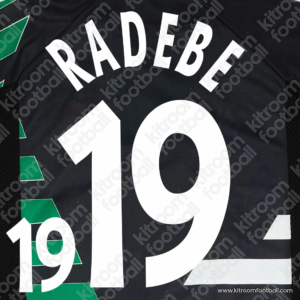 1998 South Africa FIFA World Cup Away Name Set #19 RADEBE (Repro) - Image 1