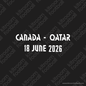 2026 Canada FIFA World Cup Away Match Details MDT Patch vs QATAR (HQ  Repro)