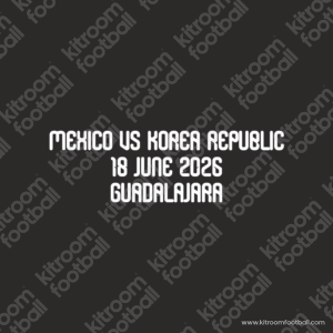 2026 México FIFA World Cup Third Match Details MDT Patch vs South Korea (HQ Repro) - Image 1