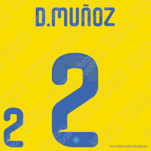 2026 Colombia FIFA World Cup Home Name Set #2 Daniel Muñoz (HQ  Repro)