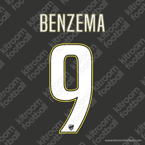 2023-24 Al-Ittihad Home Name Set #9 BENZEMA (Repro) - Image 1