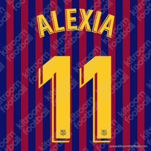2018-19 Barcelona Home Name Set #11 ALEXIA (Repro)