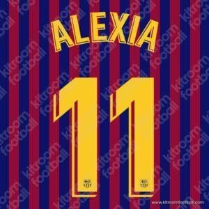 2018-19 Barcelona Home Name Set #11 ALEXIA (Repro)